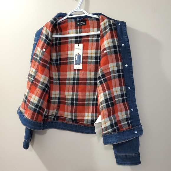 Parasuco - Flannel Lined Denim Jean Jacket - Size S (NWT) - Picture 7 of 8